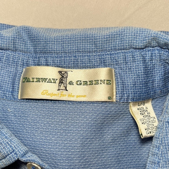 Fairway & Greene Golf Polo - Blue - Size Large - Picture 5 of 5
